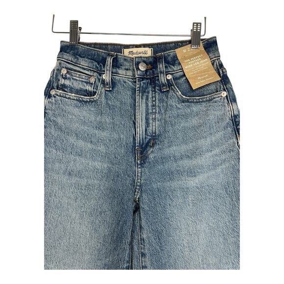 NWT Madewell Perfect Vintage Wide-Leg Jean Womens Size 23 Tall Medium Wash Basic - Picture 9 of 9